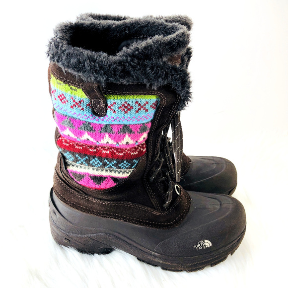 The North Face Other - Girls The North Face Sweater Faux Fur Winter Boots